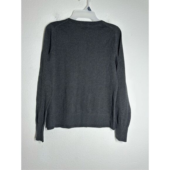 NWT Old Navy Classic Grey Silver Crew Neck Basic Cardigan Sweater Size SP - Picture 3 of 10